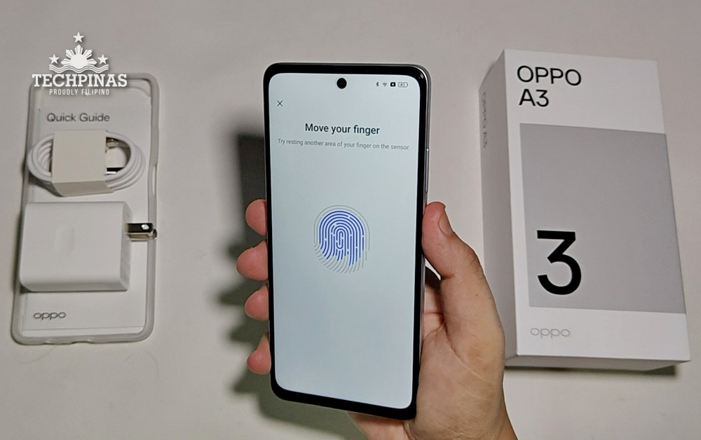 OPPO A3 4G CPH2669, Side Mounted Fingerprint Scanner