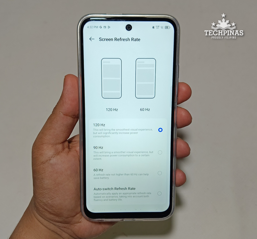TECNO Spark 30C Display Refresh Rate