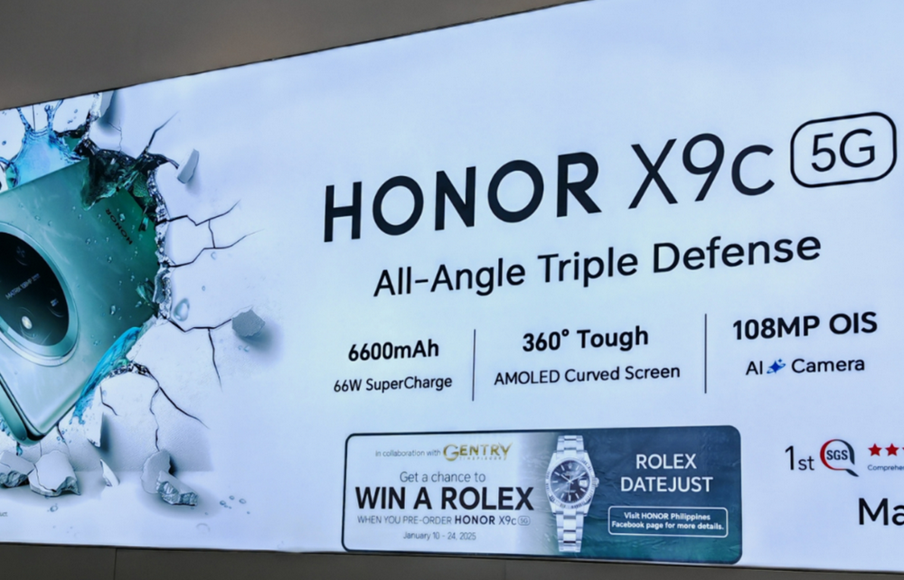 HONOR X9c 5G Free Rolex Promo