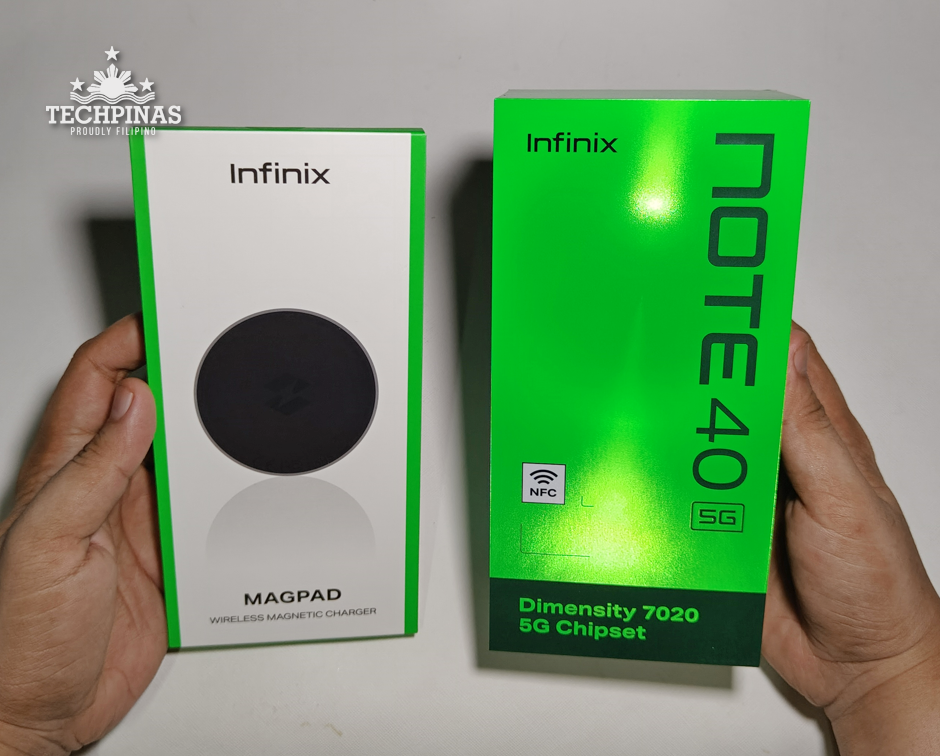 Infinix NOTE 40 5G Box and Infinix MagPad Box