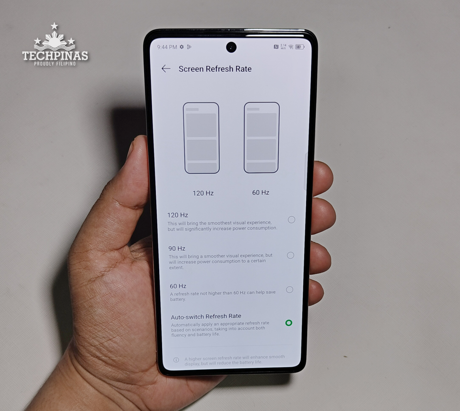 Infinix NOTE 40 5G 120Hz Refresh Rate