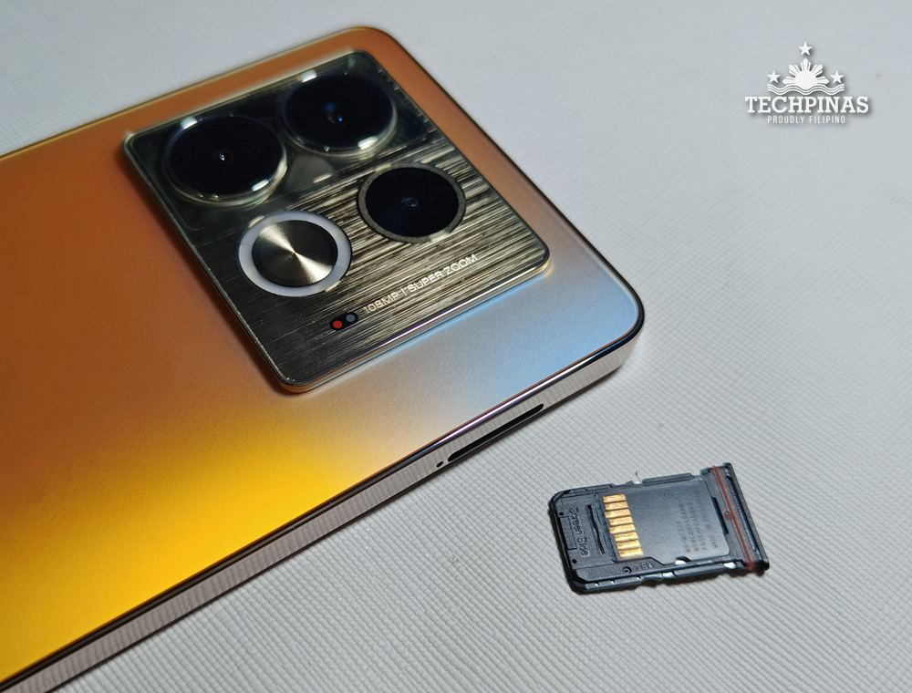 Infinix NOTE 40 5G X6852 microSD Card Slot