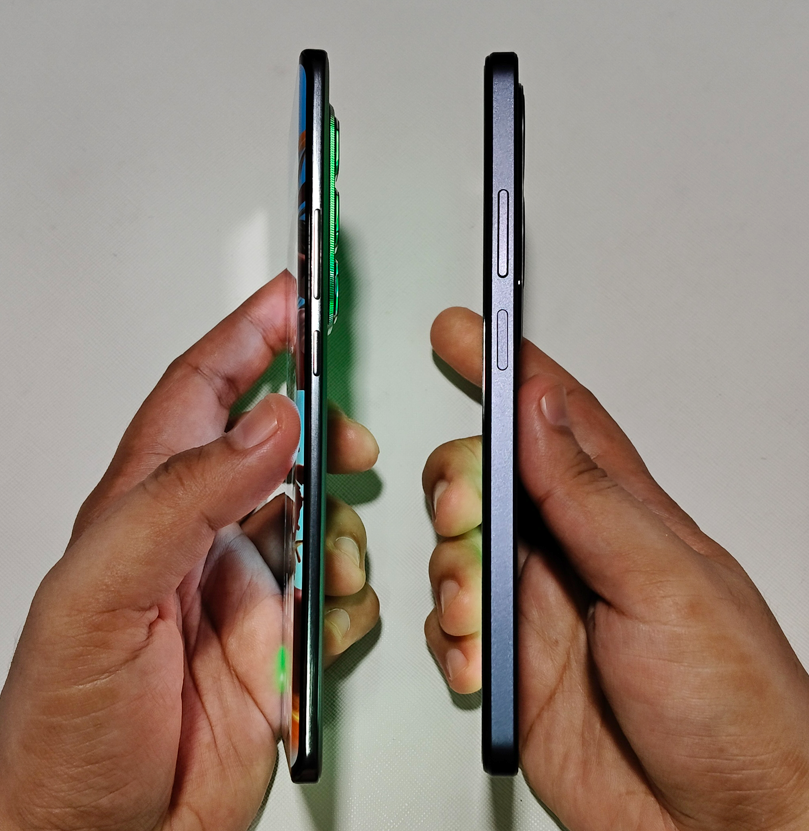 Infinix HOT 50 Pro+ vs OPPO A60 Thickness